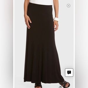 Karen Kane large black maxi flare skirt NWT
